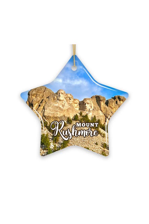 Mount Rushmore Scenic Star Ornament