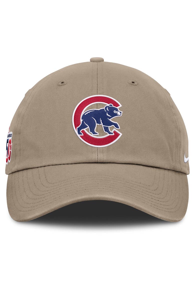 Men's Nike Khaki Chicago Cubs Celebrating America's 250th Club Adjustable Hat, Alternate, color, Khaki