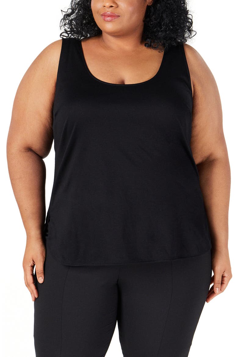 Jersey Tank Top, Main, color, BLACK