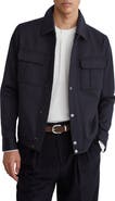 Reiss Americas Cotton & Lyocell Shirt Jacket