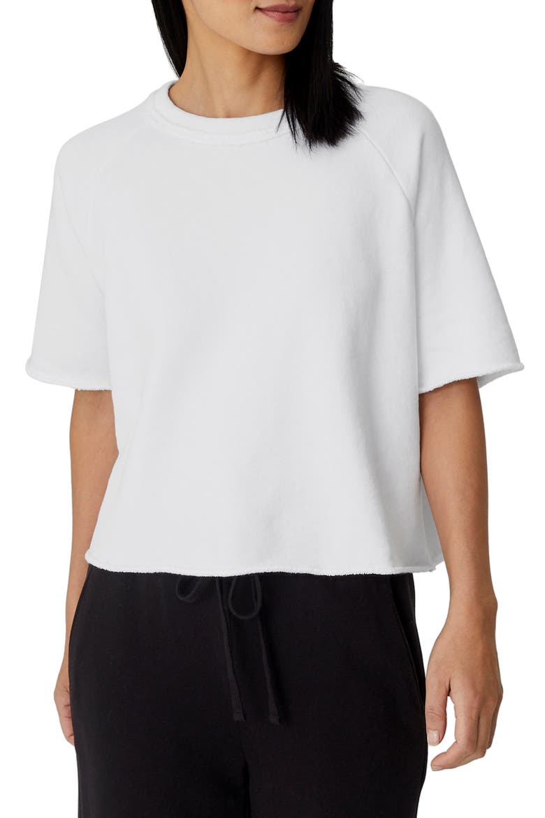 Boxy Crewneck T-Shirt, Main, color, WHITE