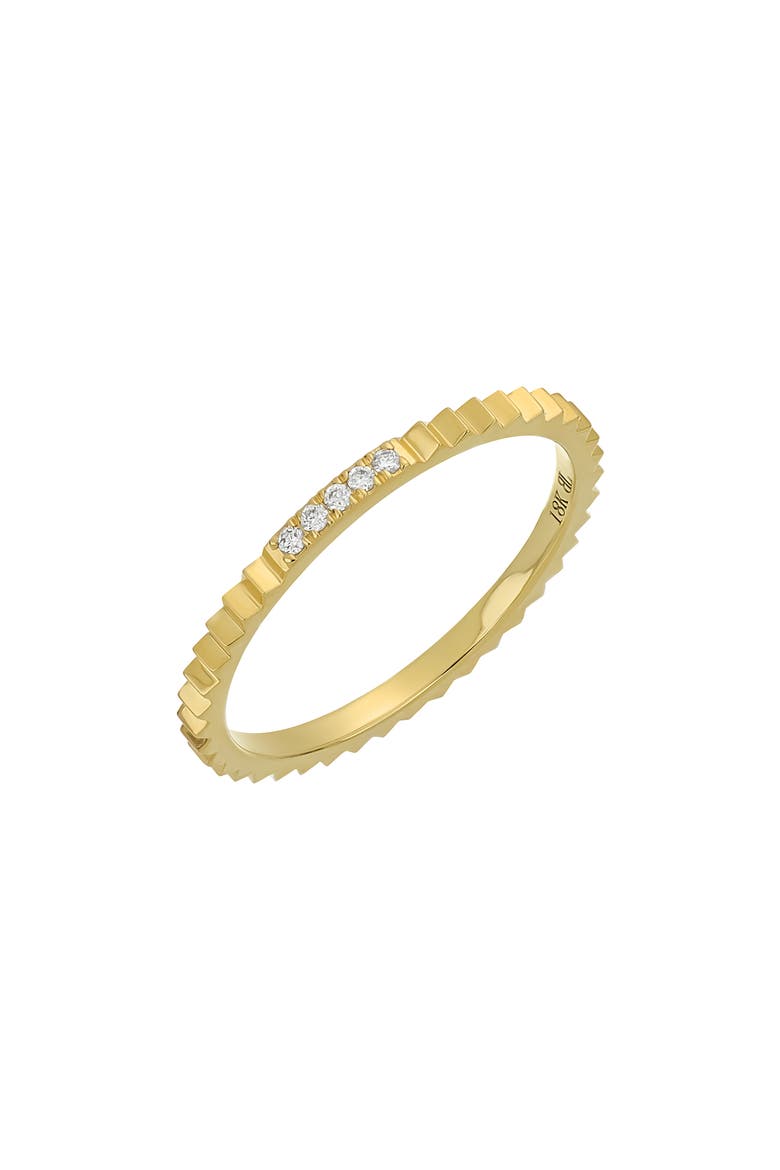Cleo Diamond Stacking Ring (Nordstrom Exclusive), Main, color, 18K YELLOW GOLD