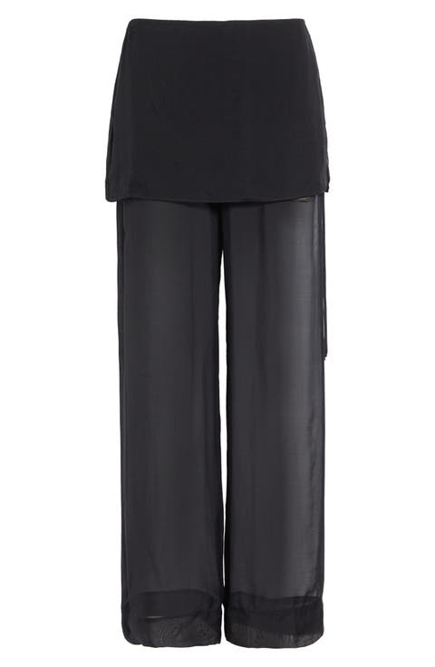 Archive Layered Silk Trousers
