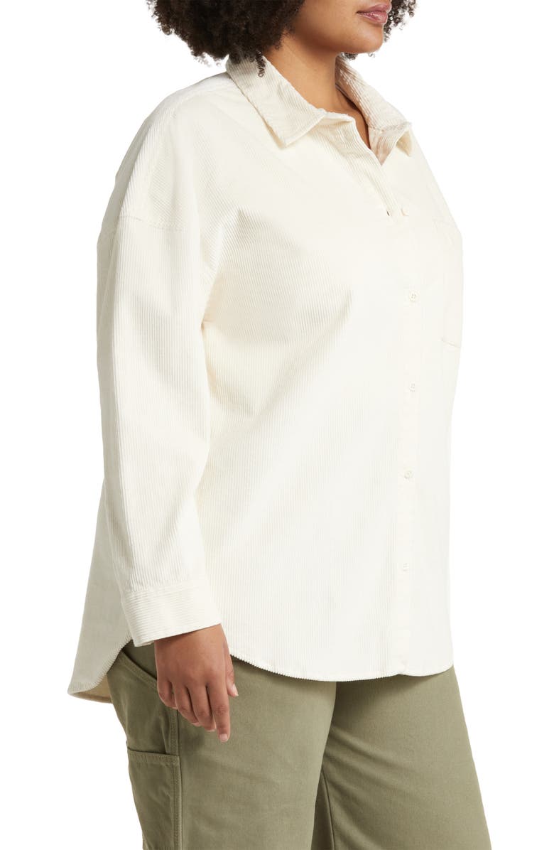 BP. Corduroy Button-Up Shirt, Alternate, color,