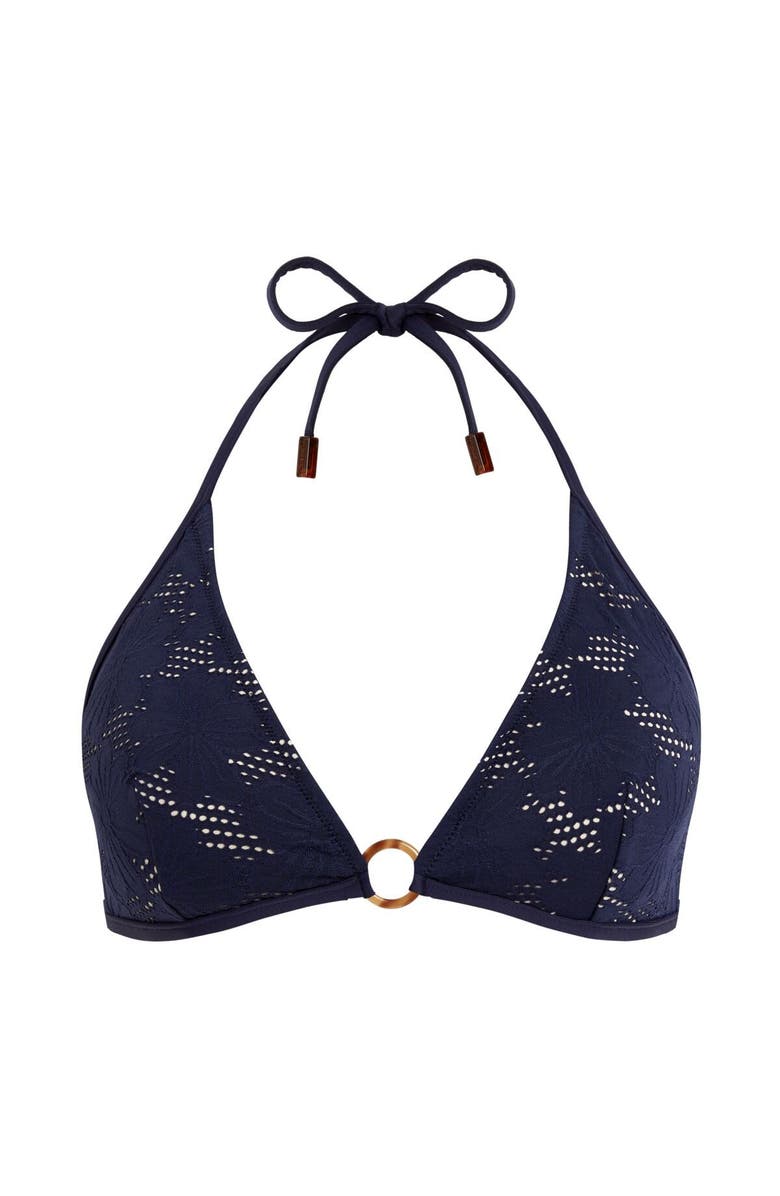 Vilebrequin Triangle Bikini Top, Main, color, Navy