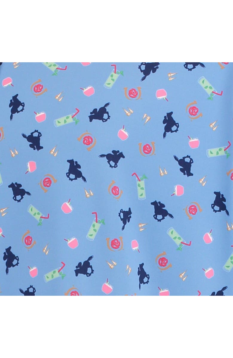 FANATICS Men's Fanatics Branded Light Blue Kentucky Derby Tri-Blend Button-Up Shirt, Alternate, color, 