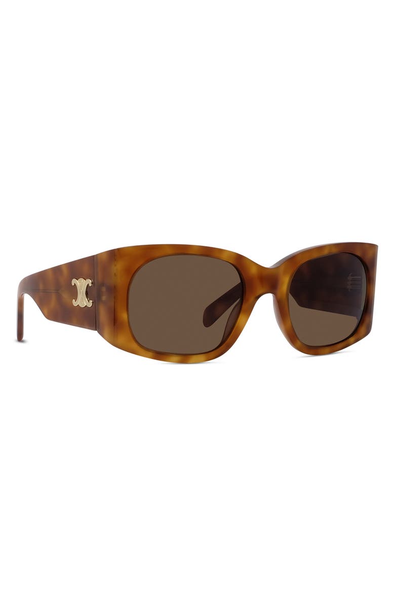 CELINE Triomphe 54mm Rectangular Sunglasses, Alternate, color,
