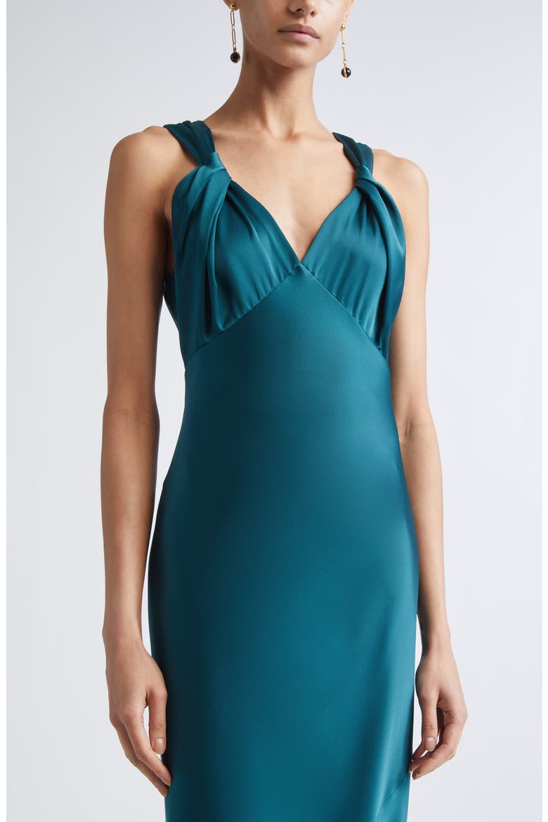 Liquid Satin Gown, Alternate, color, TOURMALINE