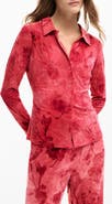 Desigual Washed Floral Button-Up Top