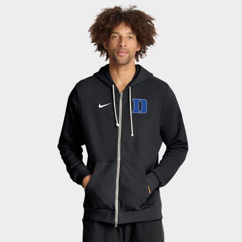 Men's Nike Black Duke Blue Devils 2025 Sideline Standard Issue Dri-FIT Full-Zip Hoodie