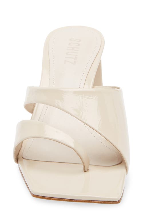 Schutz Madeline Mid Slide Sandal In White