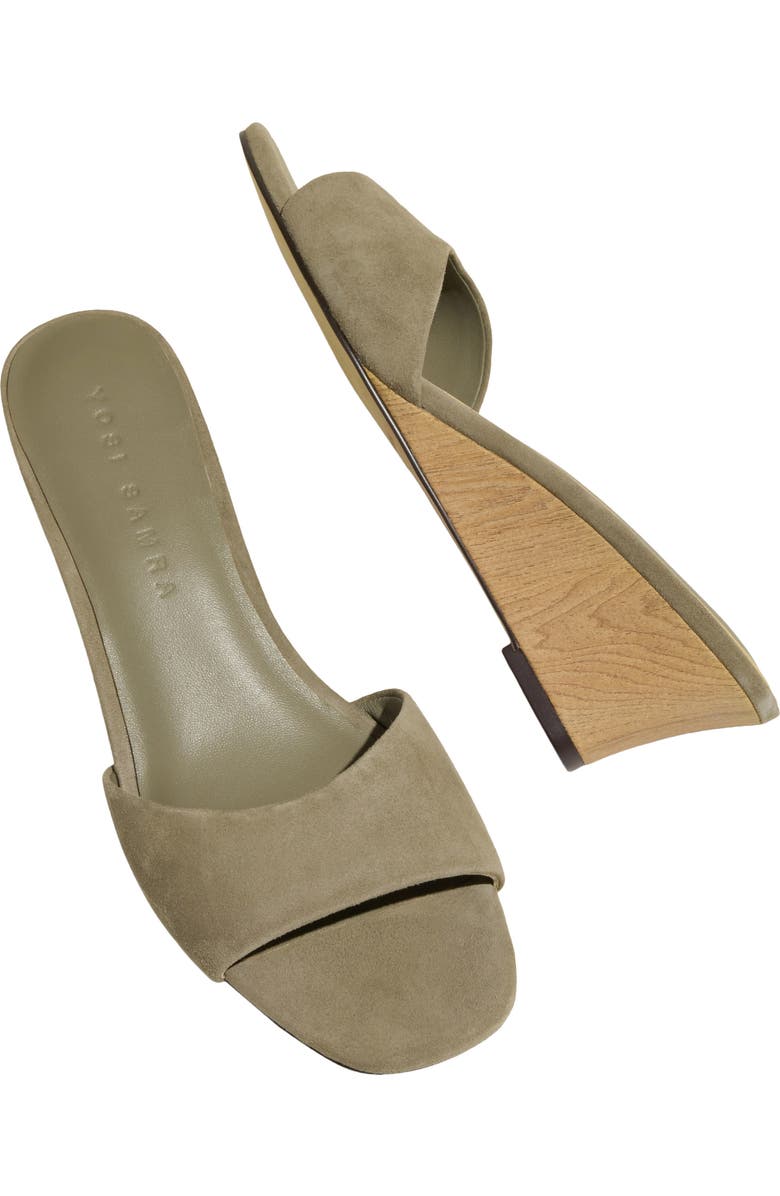 Yosi Samra Jada Wedge Slide Sandal, Alternate, color, Taupe