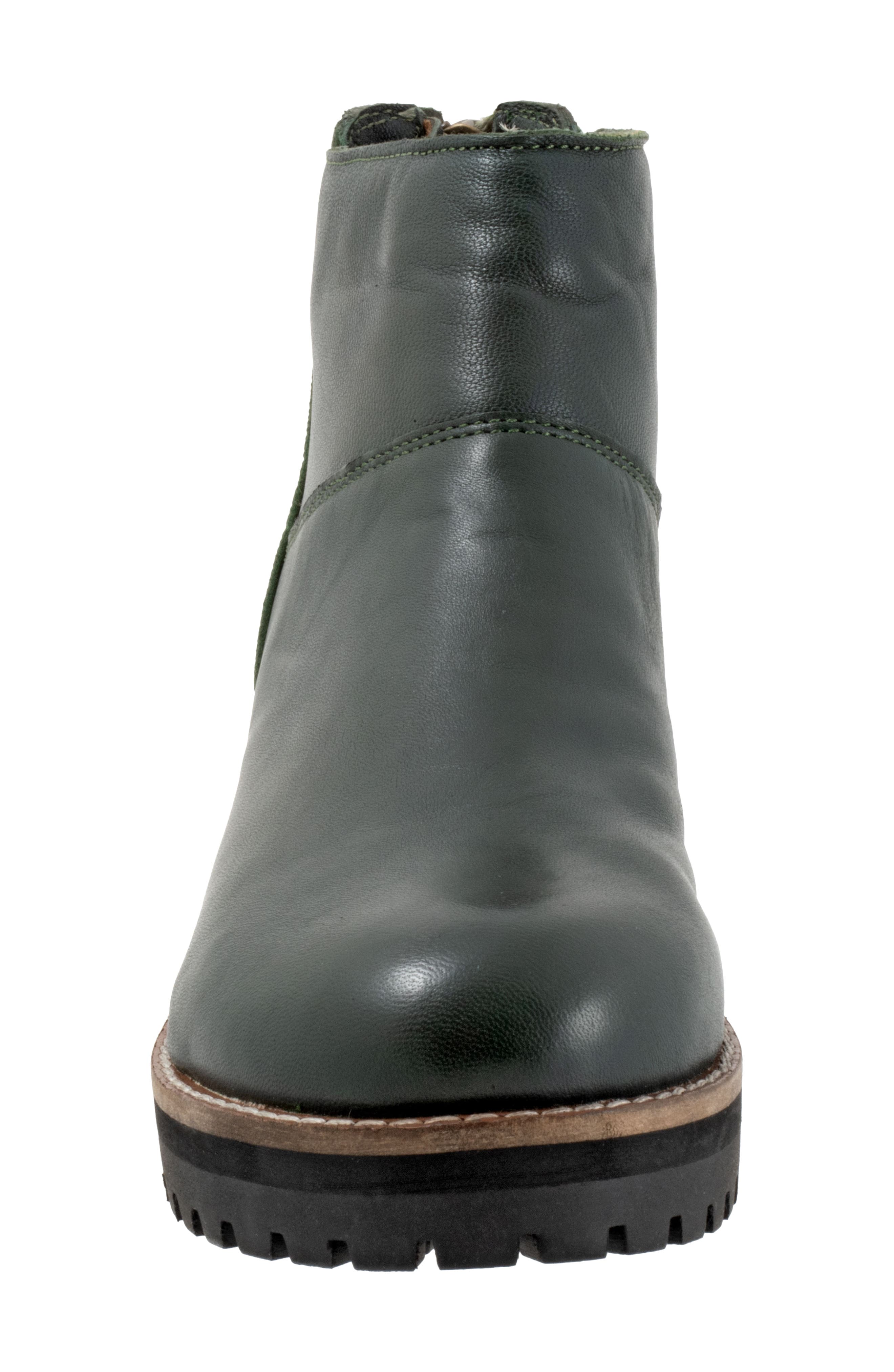 SoftWalk<sup>®</sup> Elmhurst Bootie, Alternate, color, Dark Green