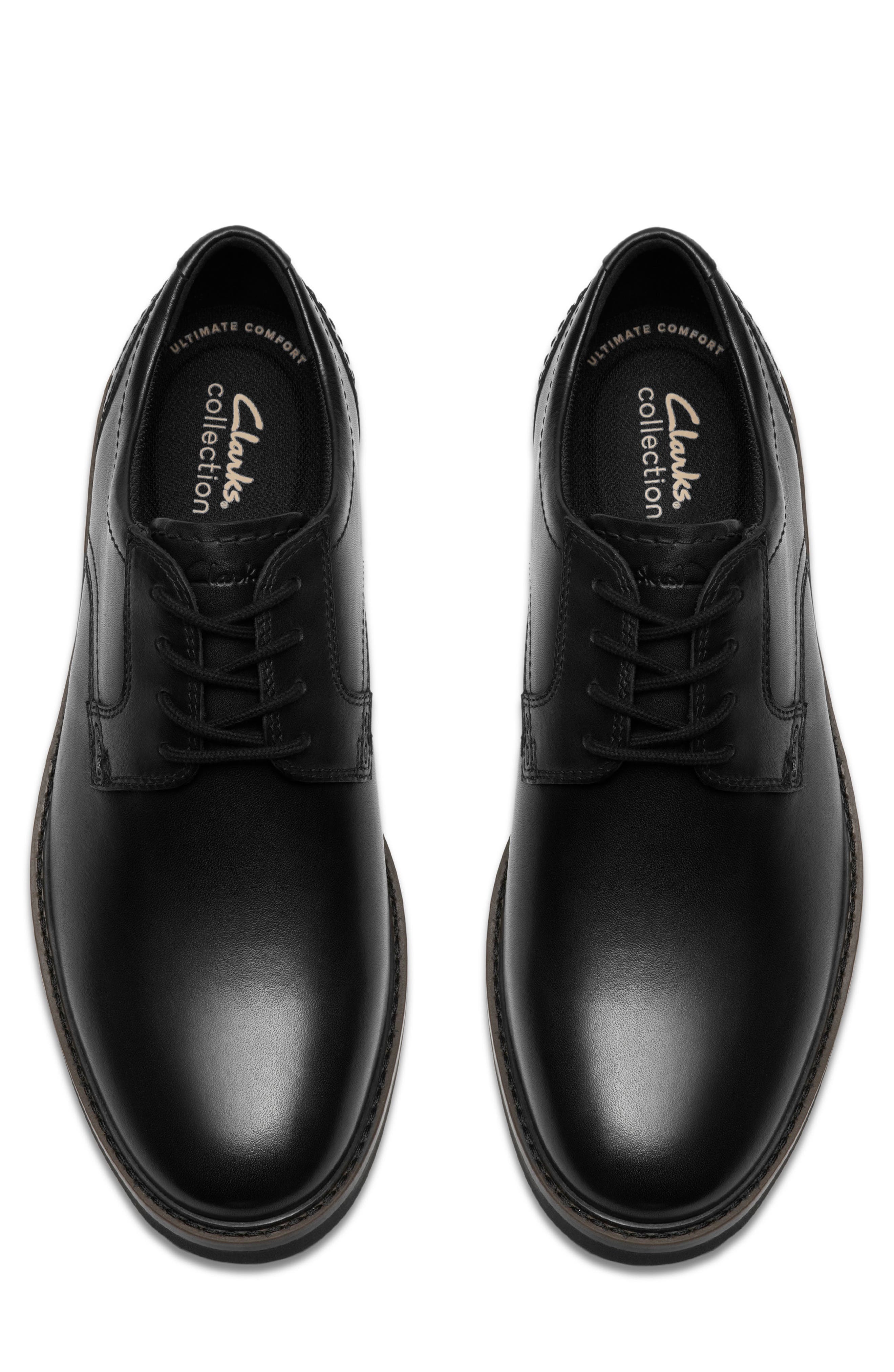 Clarks<sup>®</sup> Radcliff Low Derby, Alternate, color, Black Smooth