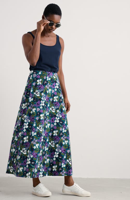 Shop Seasalt Cornwall Rose Floral A-line Skirt