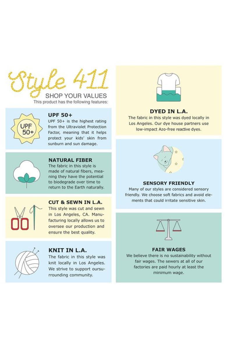 CITY THREADS Girls Soft Cotton UPF 50+ Jersey Pocket Pants, Alternate, color, Black