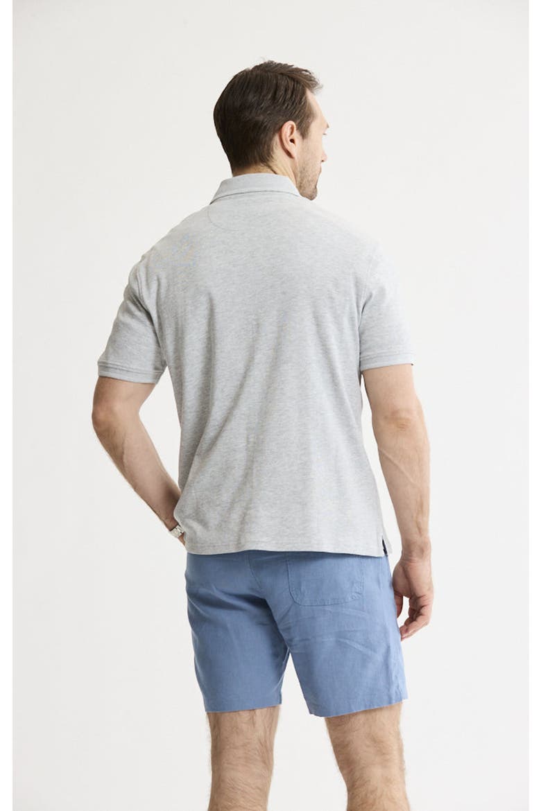 Cotton Interlock Polo, Alternate, color, Heather Grey