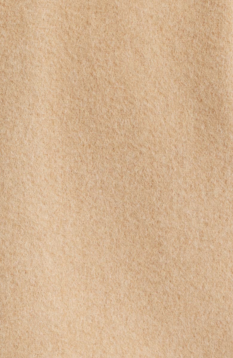 Eileen Fisher Double Breasted Wool Trench Coat, Alternate, color, Biscuit