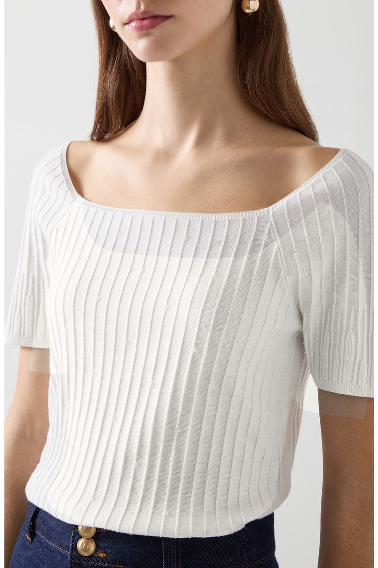 Maria Beaded Top, Main, color, IVORY