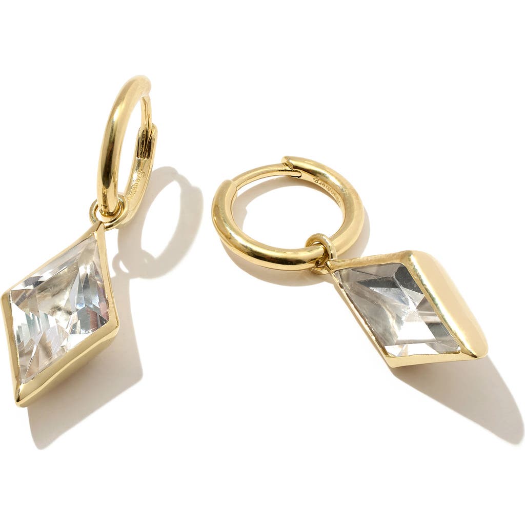 Otiumberg 14kt Gold Vermeil Kite Quartz Drop Earrings