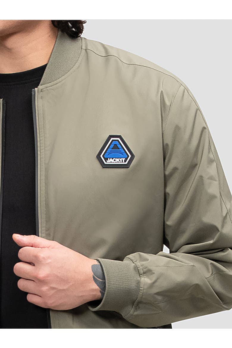 Oberon Tech Bomber Jacket, Alternate, color, Dusty Olive