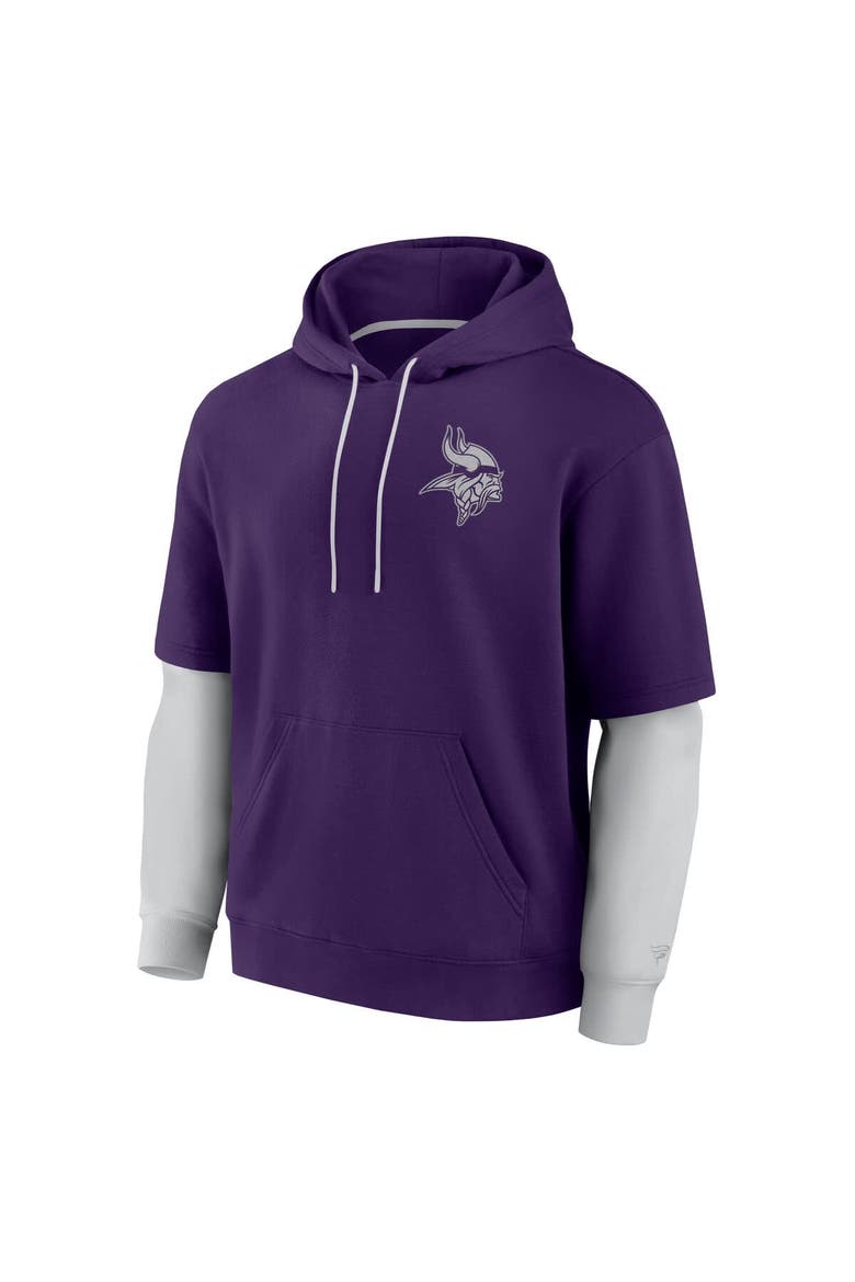 Unisex Fanatics  Purple Minnesota Vikings Sleek Elements Pullover Hoodie, Alternate, color, Purple