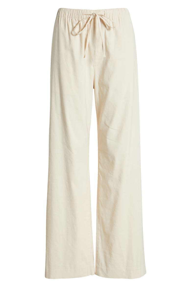 Logan Drawstring Linen Blend Pants, Alternate, color, IVORY
