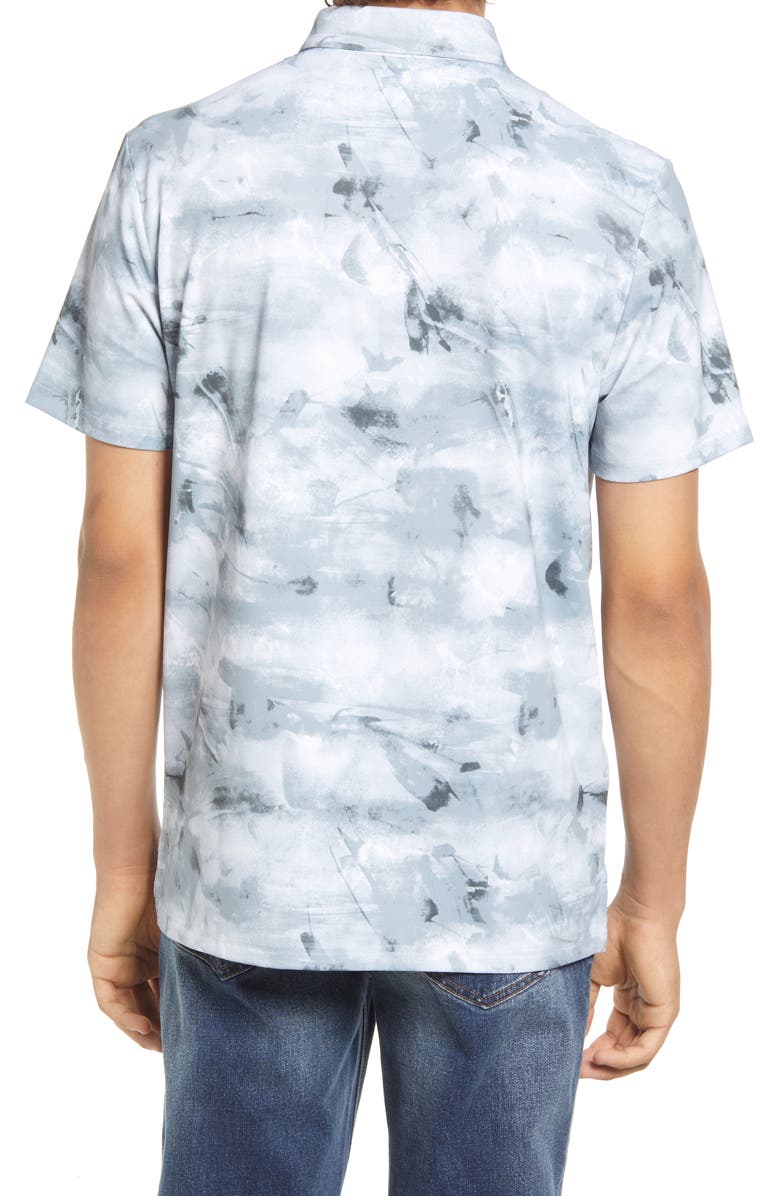 Original Penguin Allover Tie Dye Print Golf Polo, Alternate, color, 