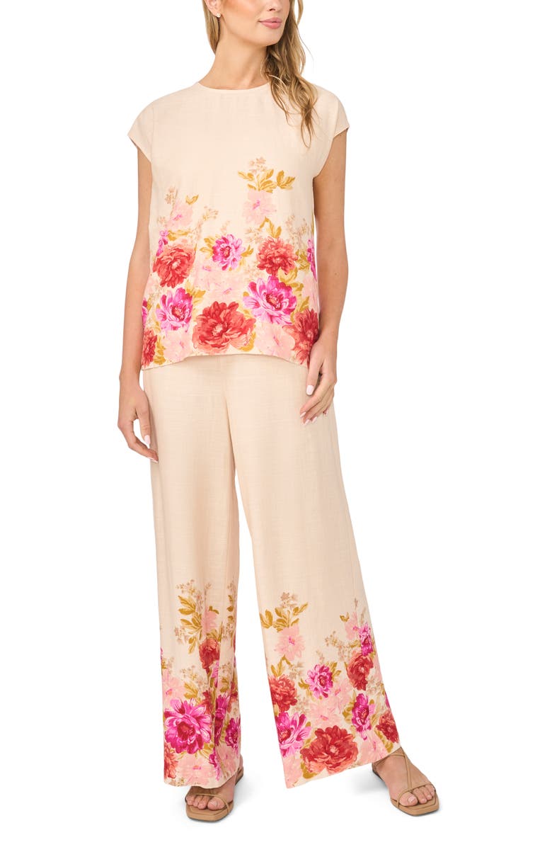 Halogen<sup>®</sup> Floral Print Top, Alternate, color,