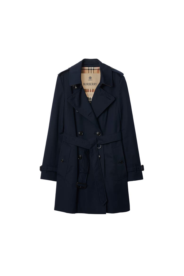 Short Chelsea Heritage Trench Coat, Main, color, Coal blue
