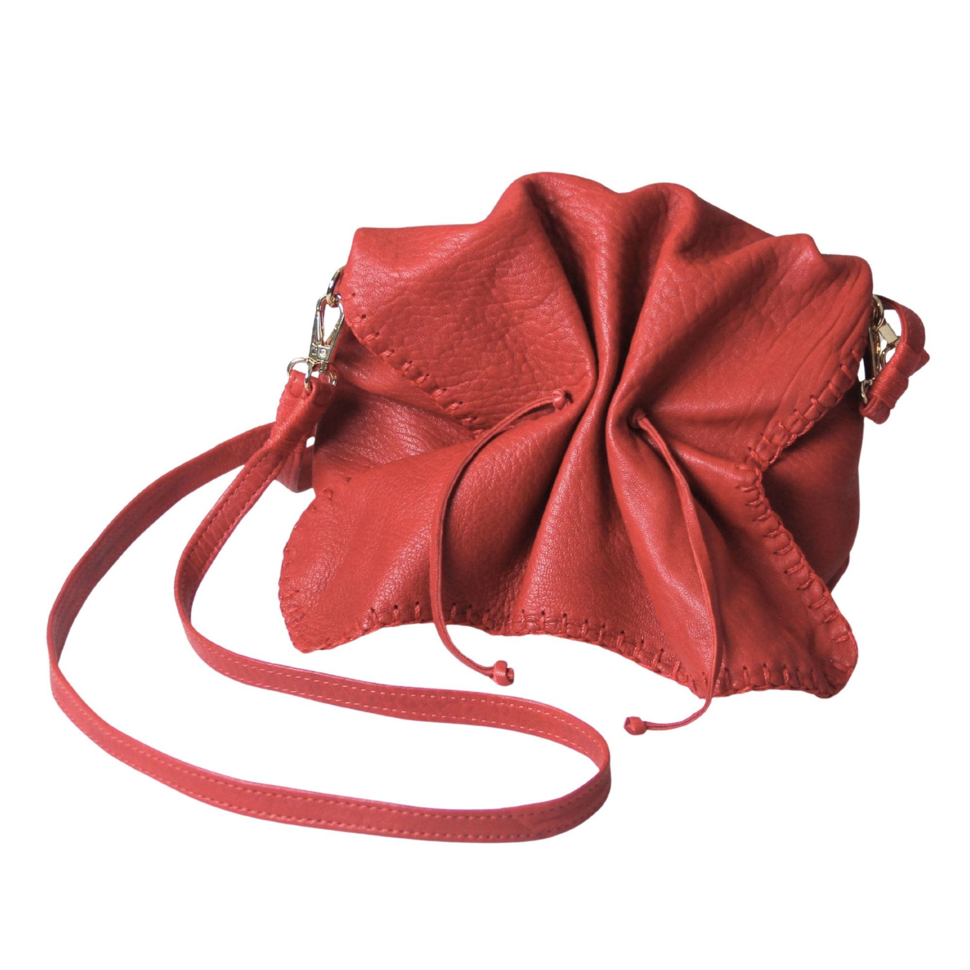 Medium Butterfly Lambskin Bag, Main, color, Red
