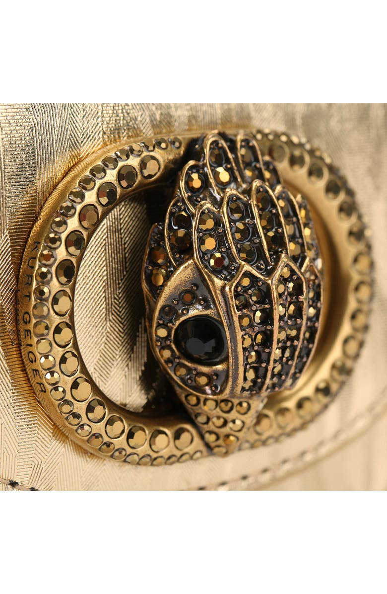 Kurt Geiger London Micro Chelsea Leather Saddle Bag, Alternate, color,