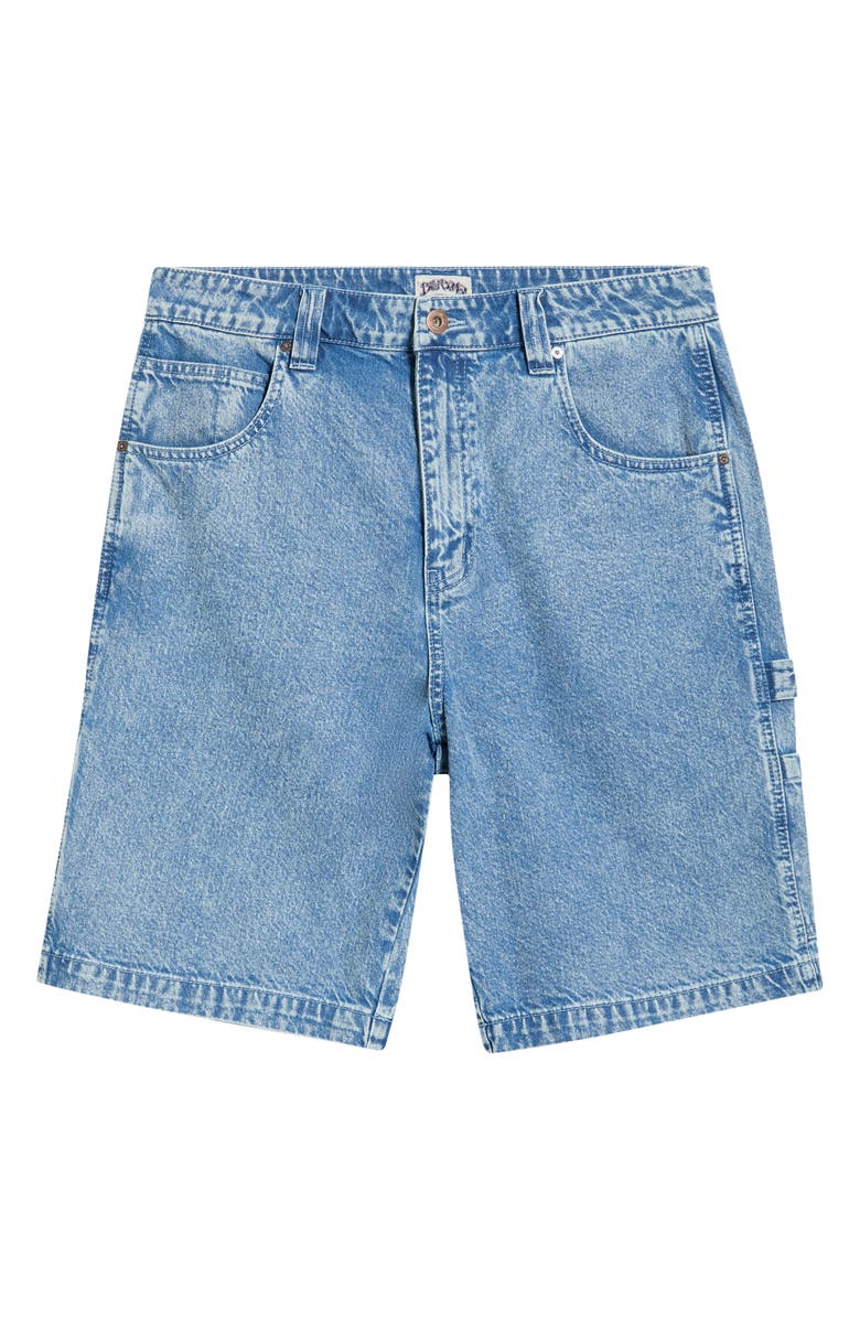 Billabong Bad Dog Cotton Denim Carpenter Shorts, Main, color, Faded Denim