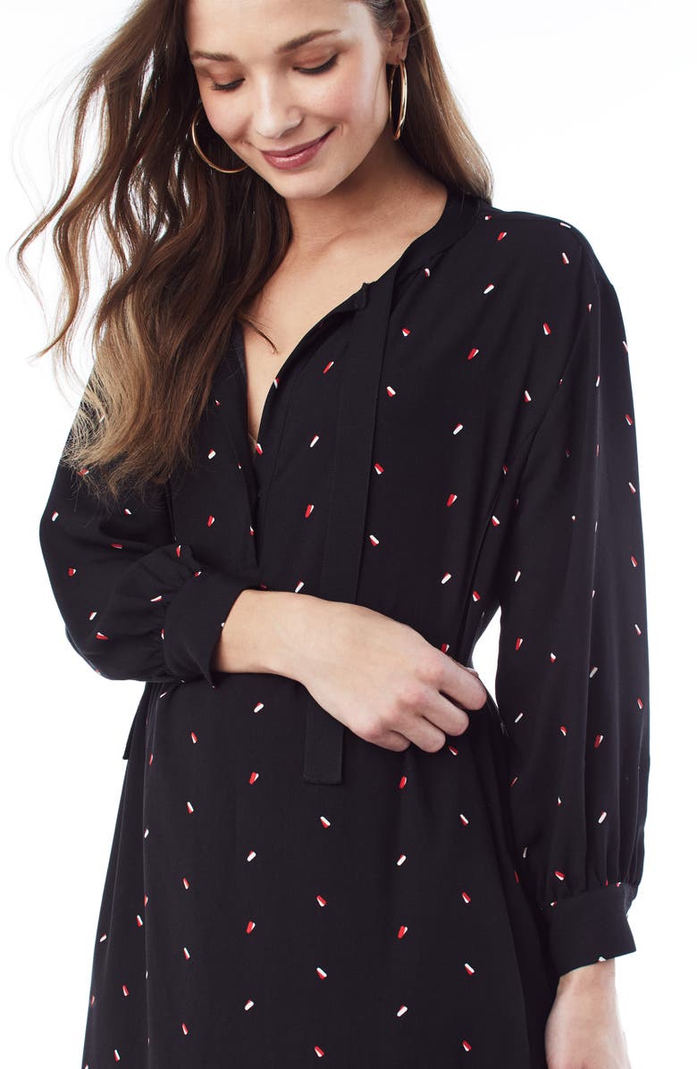 Loyal Hana Ali Midi Maternity/Nursing Shirtdress, Alternate, color,