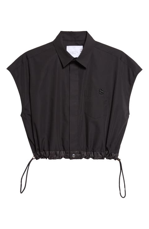 Crop Poplin Shirt