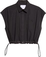 Sacai Crop Poplin Shirt