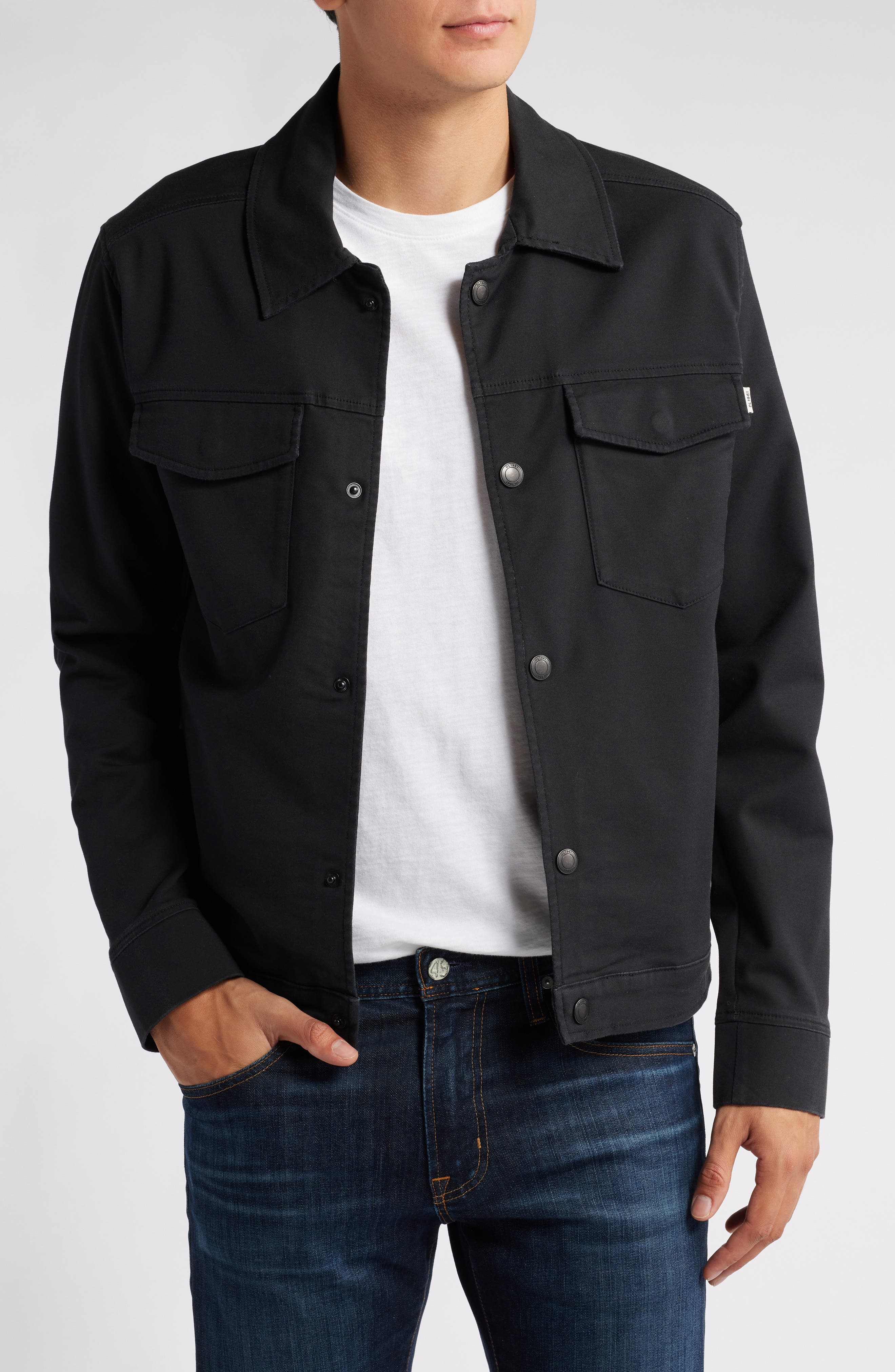 DL1961 Vaughn Leather Trucker Jacket Nordstrom Trucker jacket Jackets Leather jacket