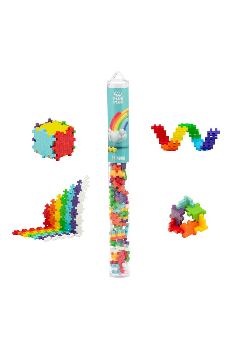 Rainbow Mix 70-Piece Tube Building Set, Alternate, color, MULTI