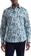 Bugatchi Julian Shaped Fit Stretch Cotton Button-Up Shirt