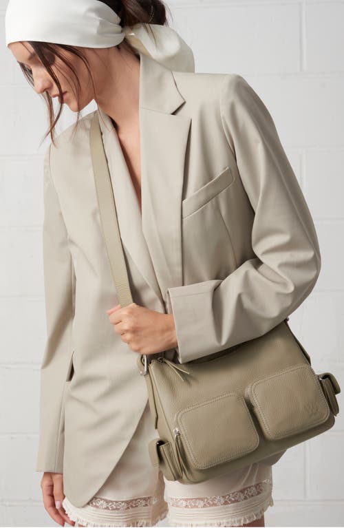 We-ar4 The Cargo Leather Crossbody Bag In Green