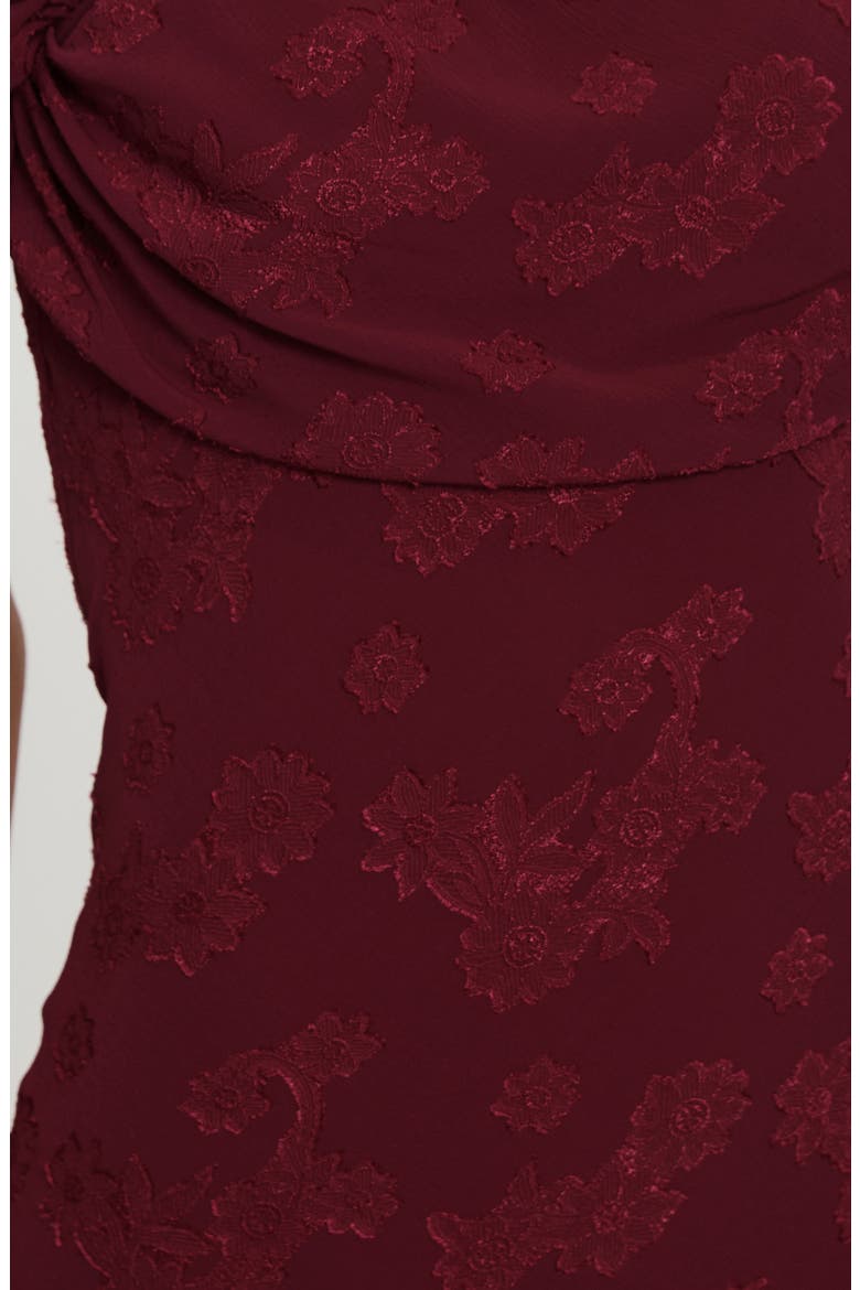 Azura Off the Shoulder Gown, Alternate, color, BURGUNDY
