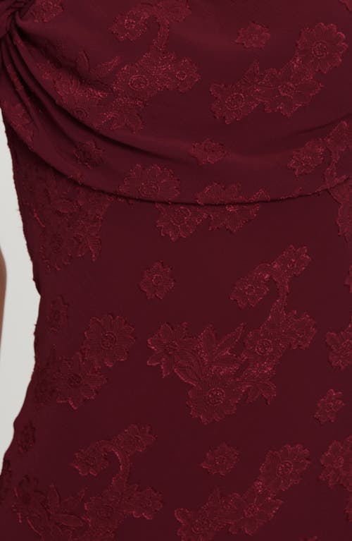 Princess Polly Azura Off The Shoulder Gown In Burgundy