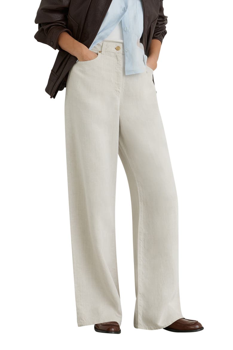 Carmen High Waist Wide Leg Pants, Main, color, NEUTRAL