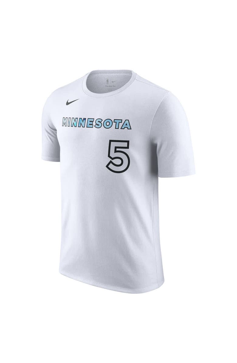 Nike Men's Nike Anthony Edwards White Minnesota Timberwolves 2024/25 City Edition Name & Number T-Shirt, Alternate, color, 