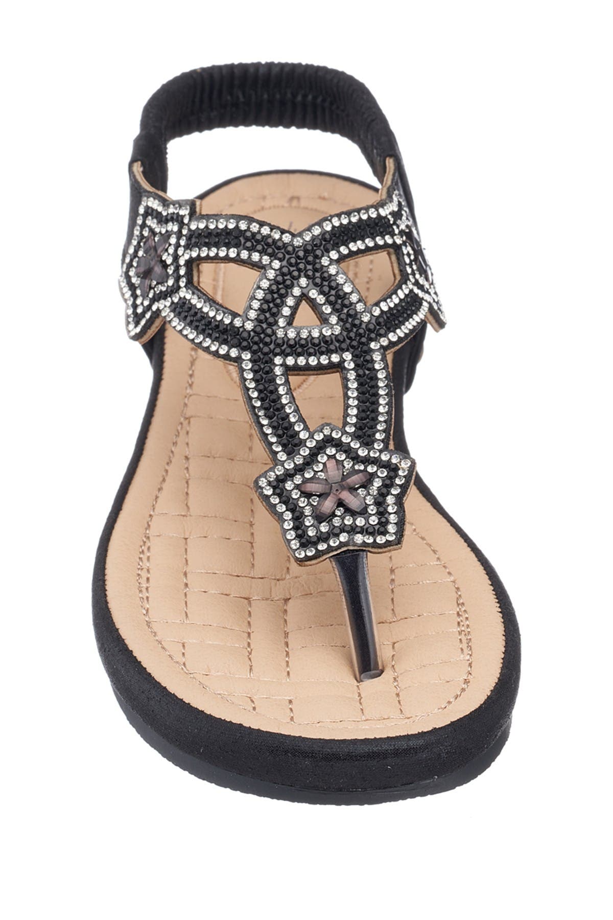 GOOD CHOICE NEW YORK Eva Rhinestone Embellished Thong Sandal, Alternate, color, 