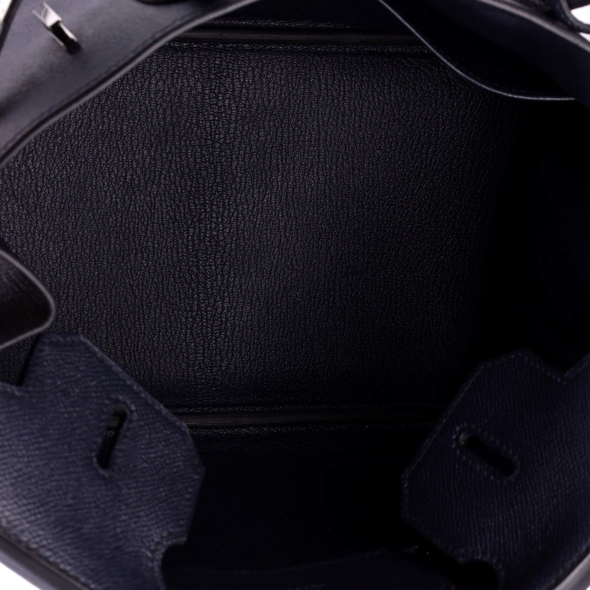 Pre-Owned Hermes Birkin Handbag Blue Epsom with Palladium Hardware 30, Alternate, color, Bleu Indigo