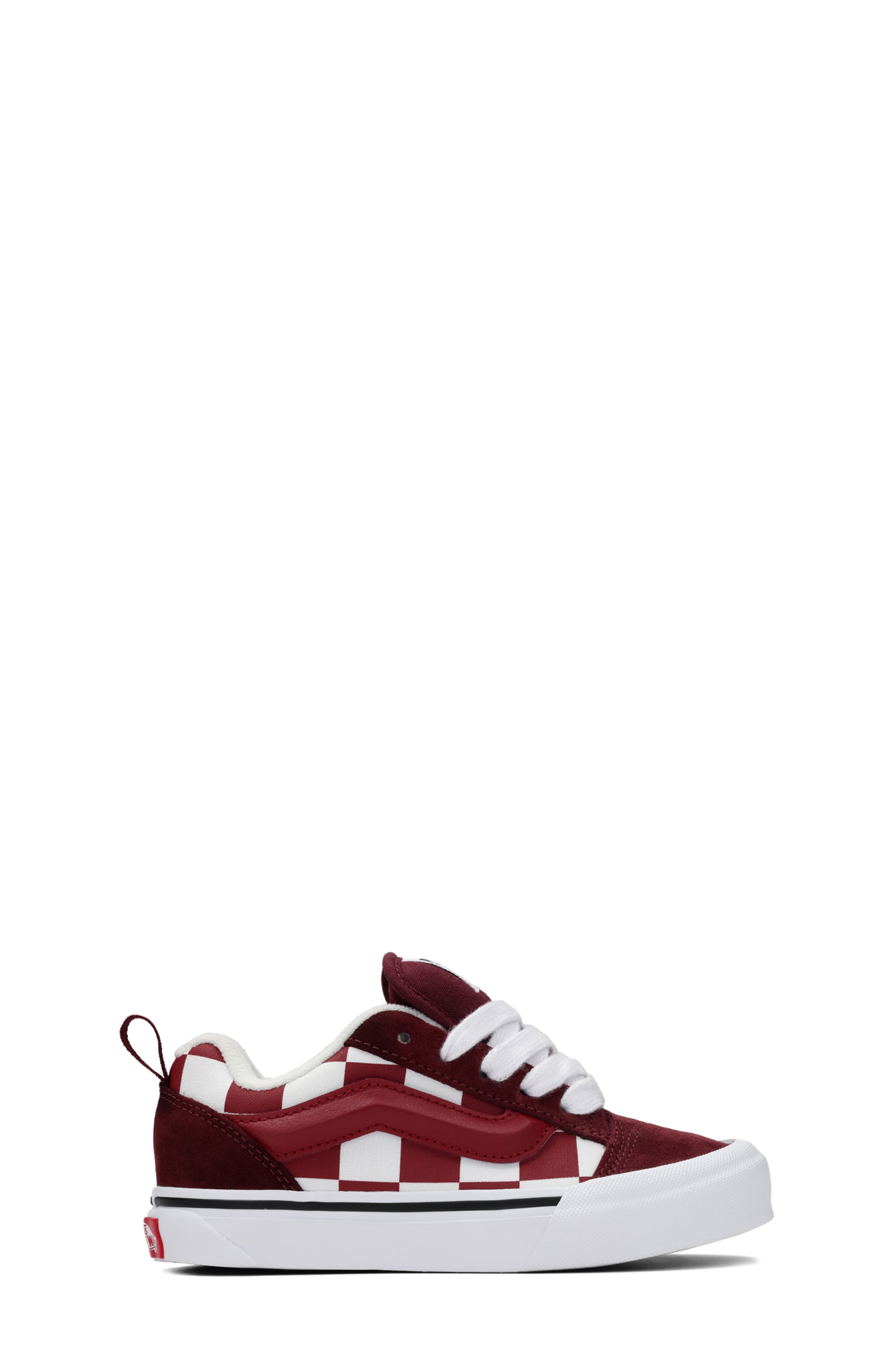 Vans Kids
 Knu School 2-Tone Low Top Sneaker, Main, color, 2-Tone Bordeaux