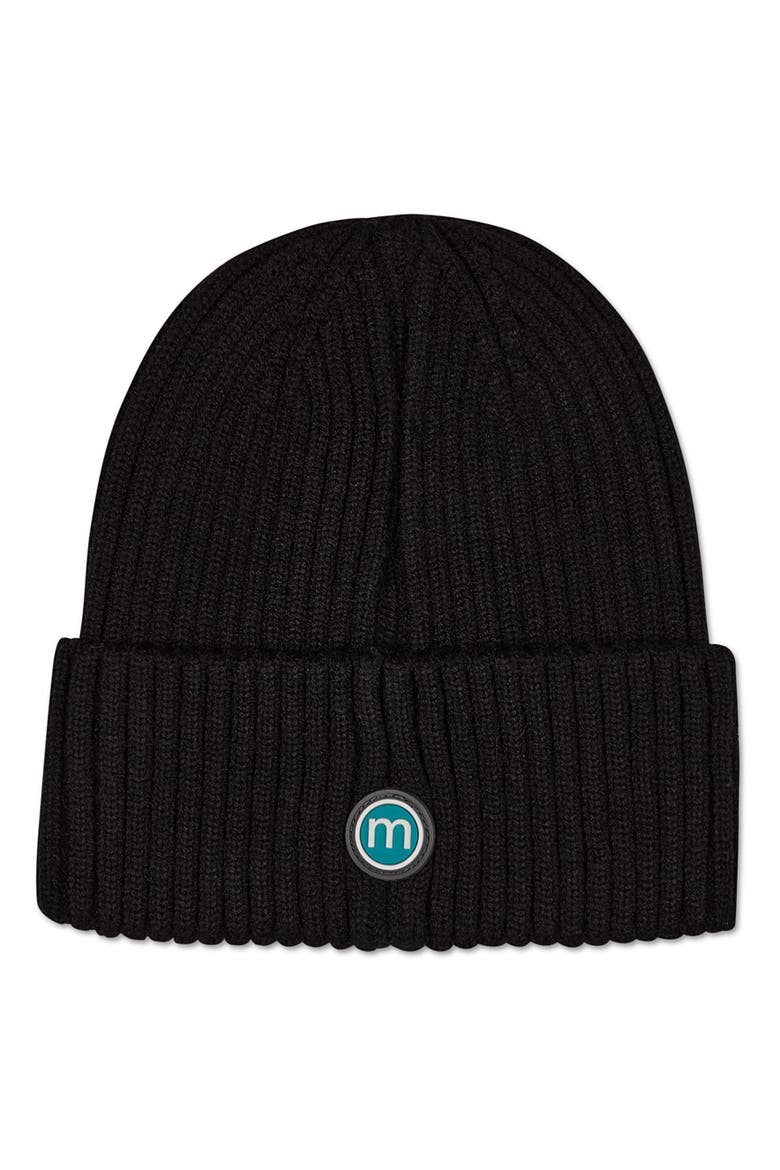 Kids Cozy Basic Ribbed Rayon-Blend Knit Beanie, Main, color, Black