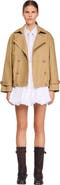 SANDRO Short oversized trench coat