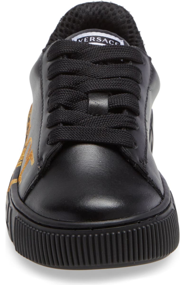 Versace Kids' Greca Logo Low Top Sneaker, Alternate, color,